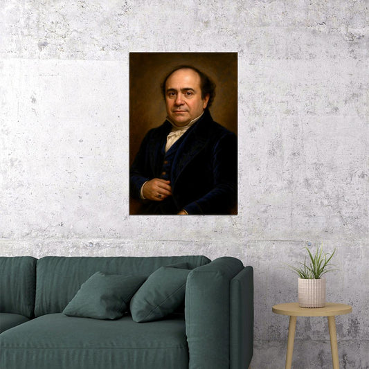 Danny Devito Celebrity Poster Funny Celebrity Wall Art Pop Culture Decor Faux Oil Painting Art Print - xonomax
