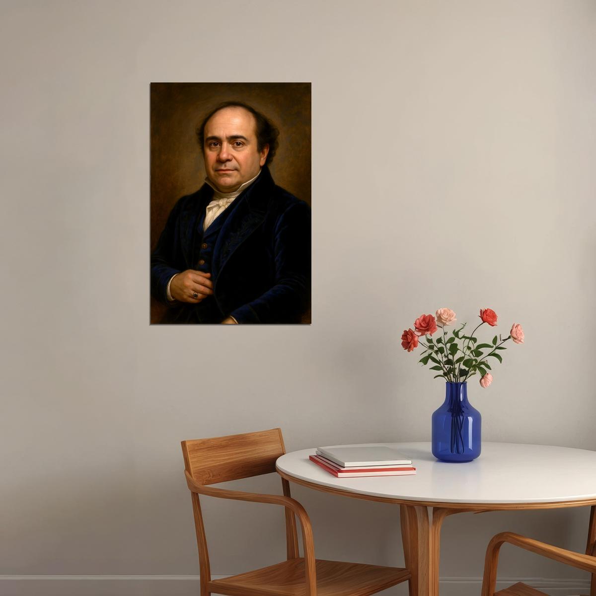 Danny Devito Celebrity Poster Funny Celebrity Wall Art Pop Culture Decor Faux Oil Painting Art Print - xonomax