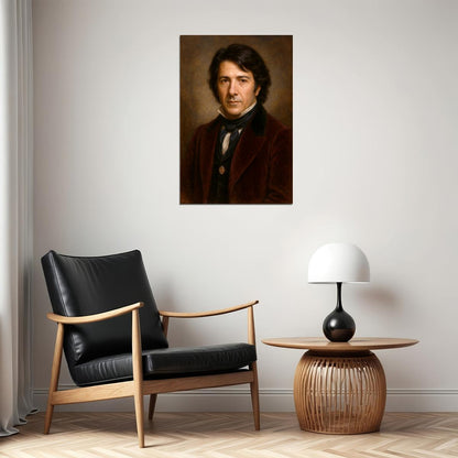 Dustin Hoffman Celebrity Poster Funny Celebrity Wall Art Pop Culture Decor Faux Oil Painting Art Print - xonomax