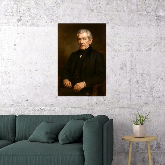 Ian Mckellen Celebrity Poster Funny Celebrity Wall Art Pop Culture Decor Faux Oil Painting Art Print - xonomax