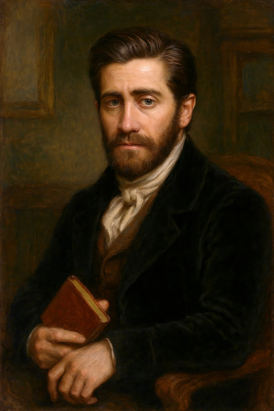 Jake Gyllenhaal Celebrity Poster Funny Celebrity Wall Art Pop Culture Decor Faux Oil Painting Art Print - xonomax
