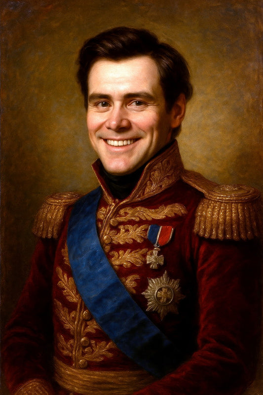 Jim Carrey Celebrity Poster Funny Celebrity Wall Art Pop Culture Decor Faux Oil Painting Art Print