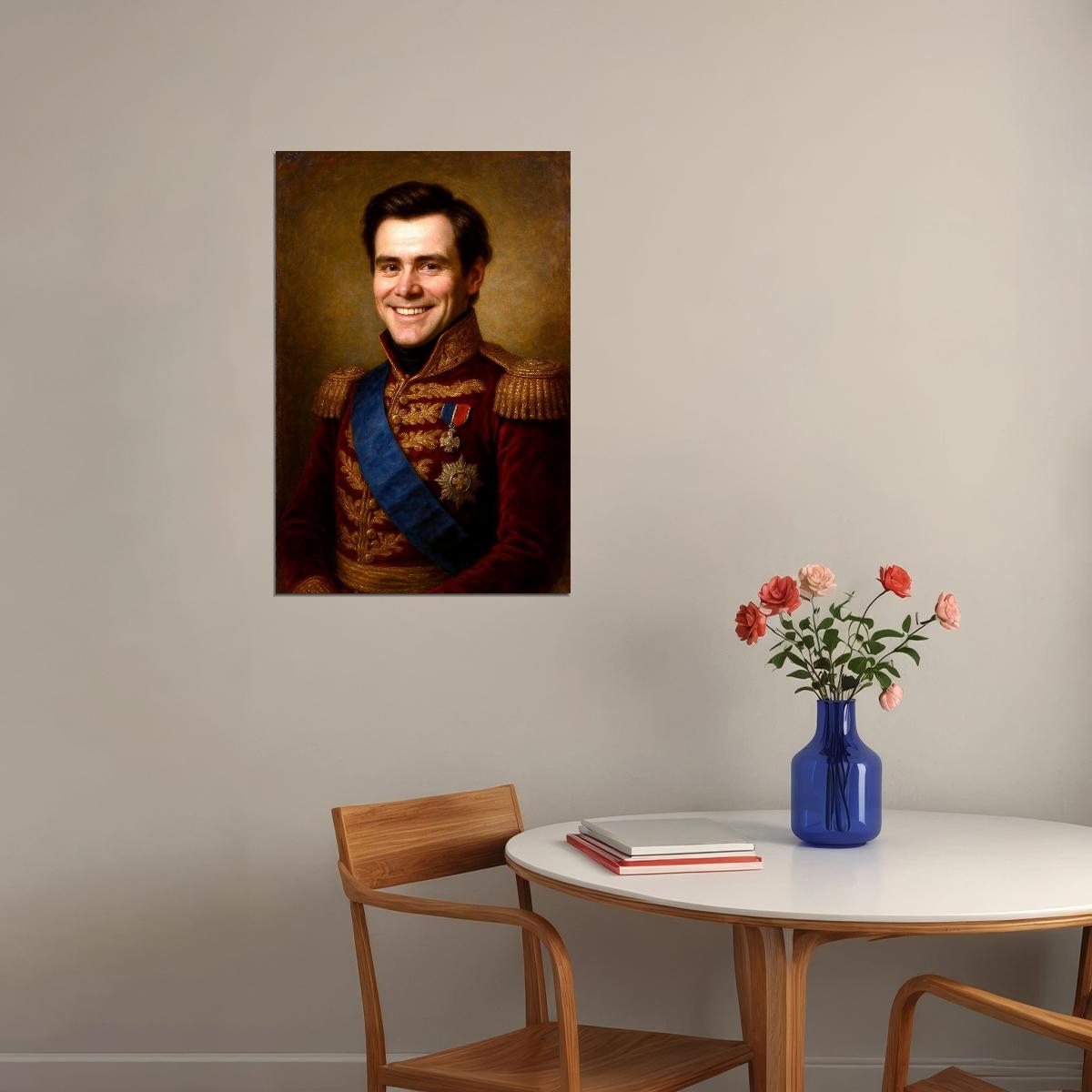 Jim Carrey Celebrity Poster Funny Celebrity Wall Art Pop Culture Decor Faux Oil Painting Art Print