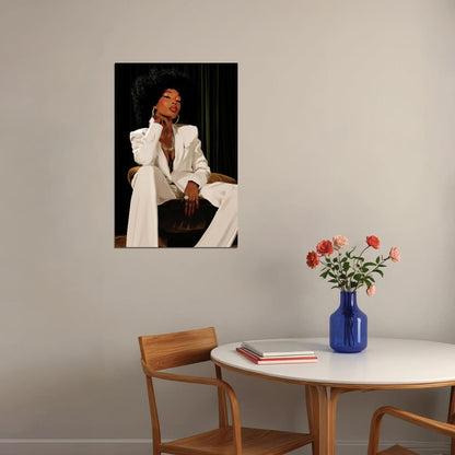 Black Woman Luxury Wall Art African American Poster Black Girl Art Print Living Room Office Dressing Room Classy Decor - xonomax
