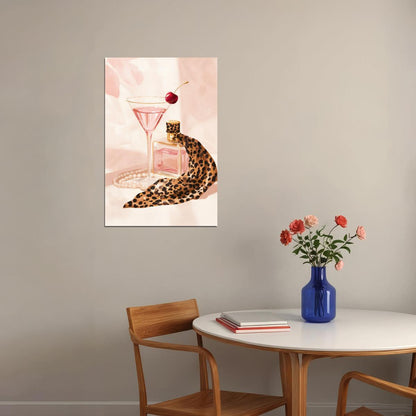Coquette Wall Decor Girly Fashion Wall Art Pink Posters For Room Aesthetic Feminine Bathroom or Bedroom Decor - xonomax