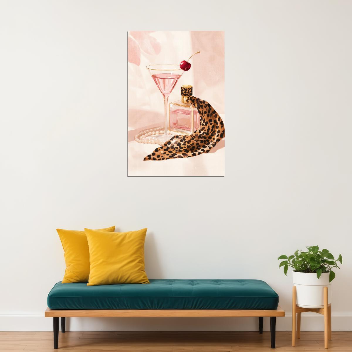Coquette Wall Decor Girly Fashion Wall Art Pink Posters For Room Aesthetic Feminine Bathroom or Bedroom Decor - xonomax