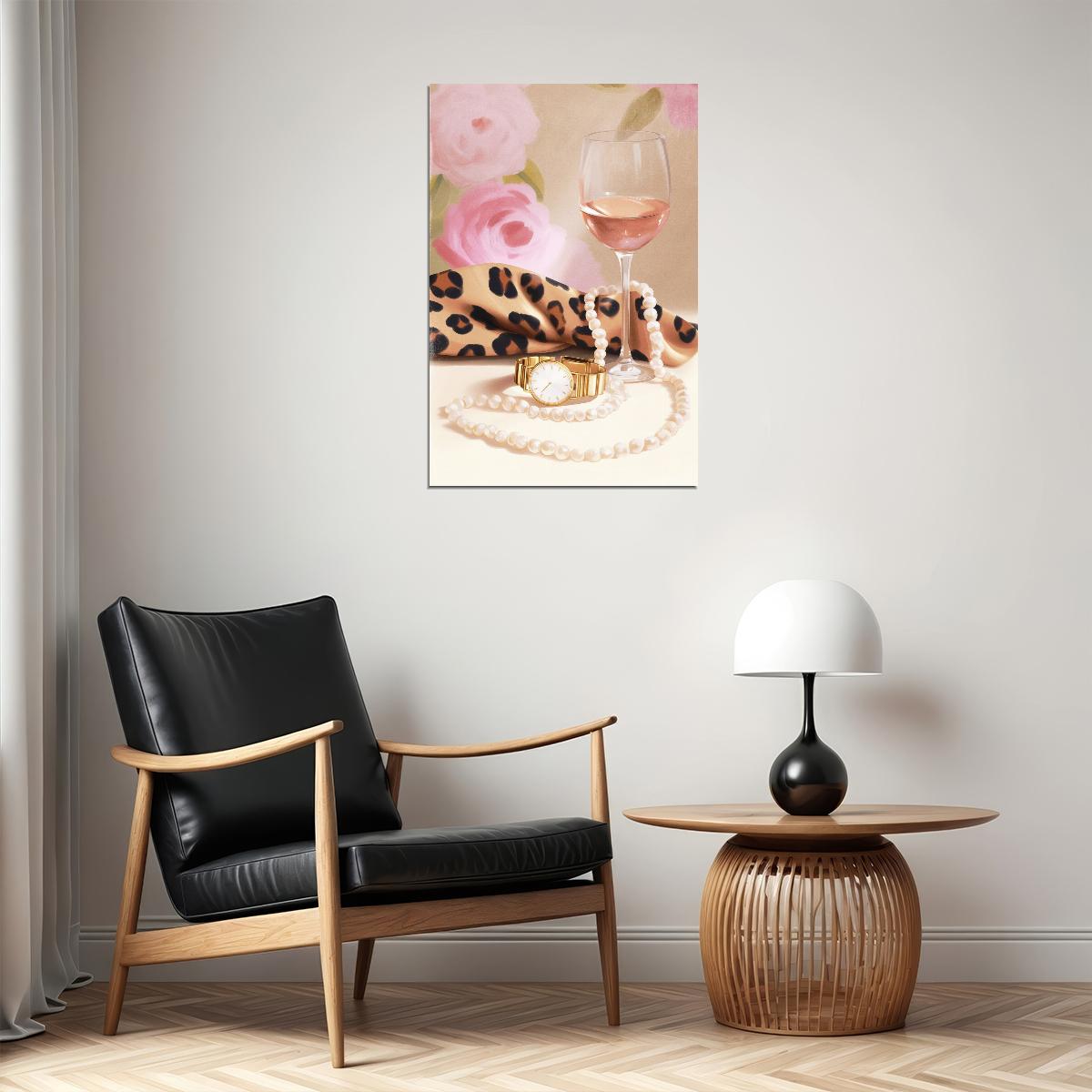 Coquette Wall Decor Soft Glam Fashion Wall Art Pink Posters For Room Aesthetic Feminine Bedroom or Bar Cart Decor - xonomax