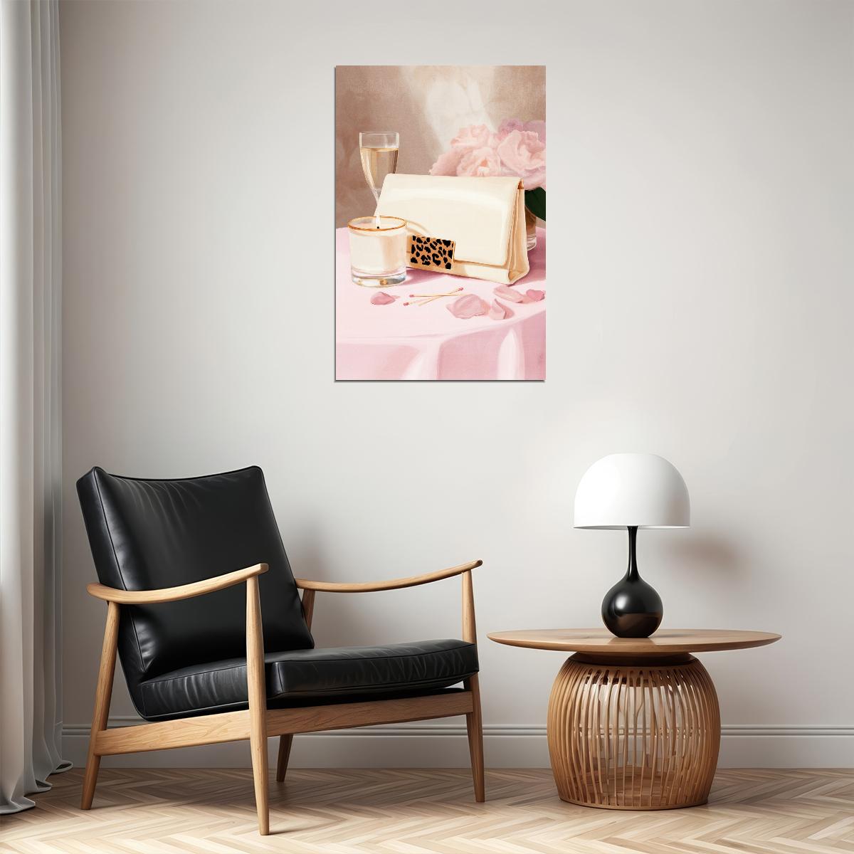 Coquette Wall Art Feminine Wall Decor Pink Posters For Room Aesthetic Fashion Bedroom or Vanity Decor - xonomax