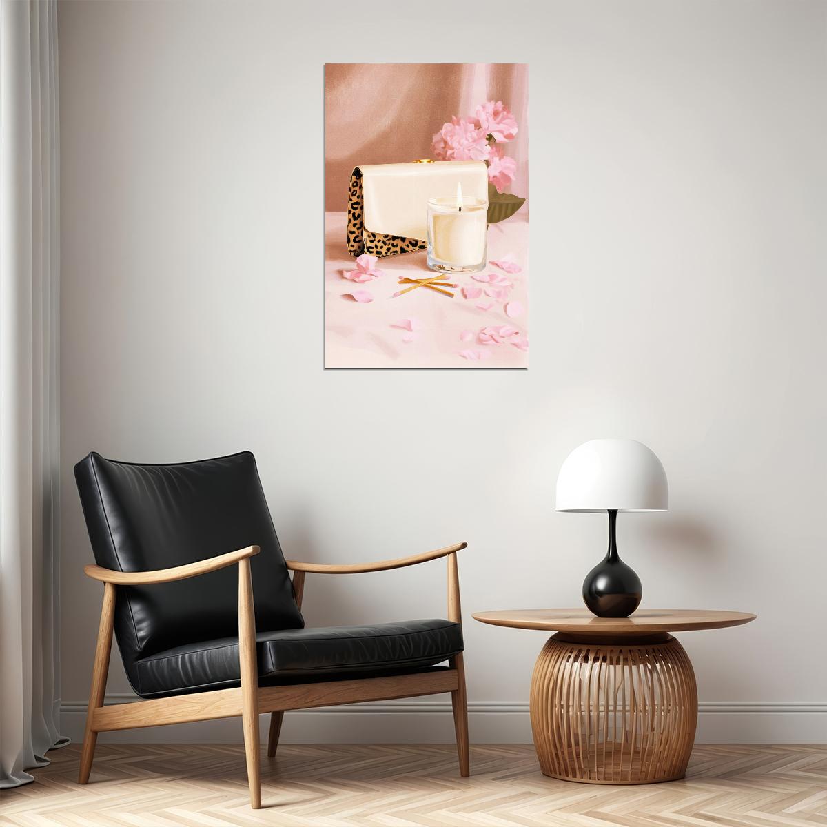 Coquette Wall Art Girly Fashion Wall Decor Pink Posters For Room Aesthetic Glam Vanity Art Print - xonomax