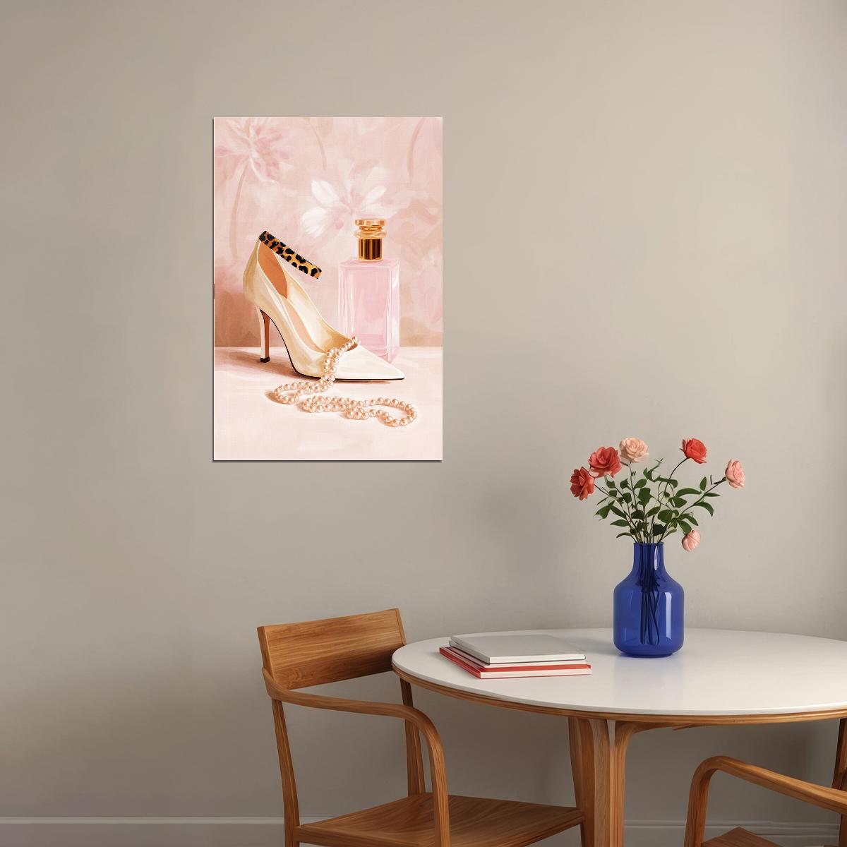 Coquette Wall Art Leopard Fashion Wall Decor Pink Posters For Room Aesthetic Feminine Fashion Art for Bathroom or Bedroom Decor - xonomax