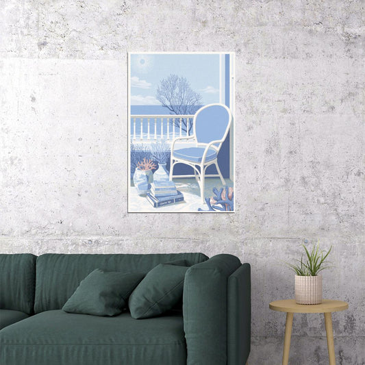Bookish Poster Coastal Granddaughter Room Decor Coastal Wall Art Ocean View Bookish Decor Beachy Room Aesthetic