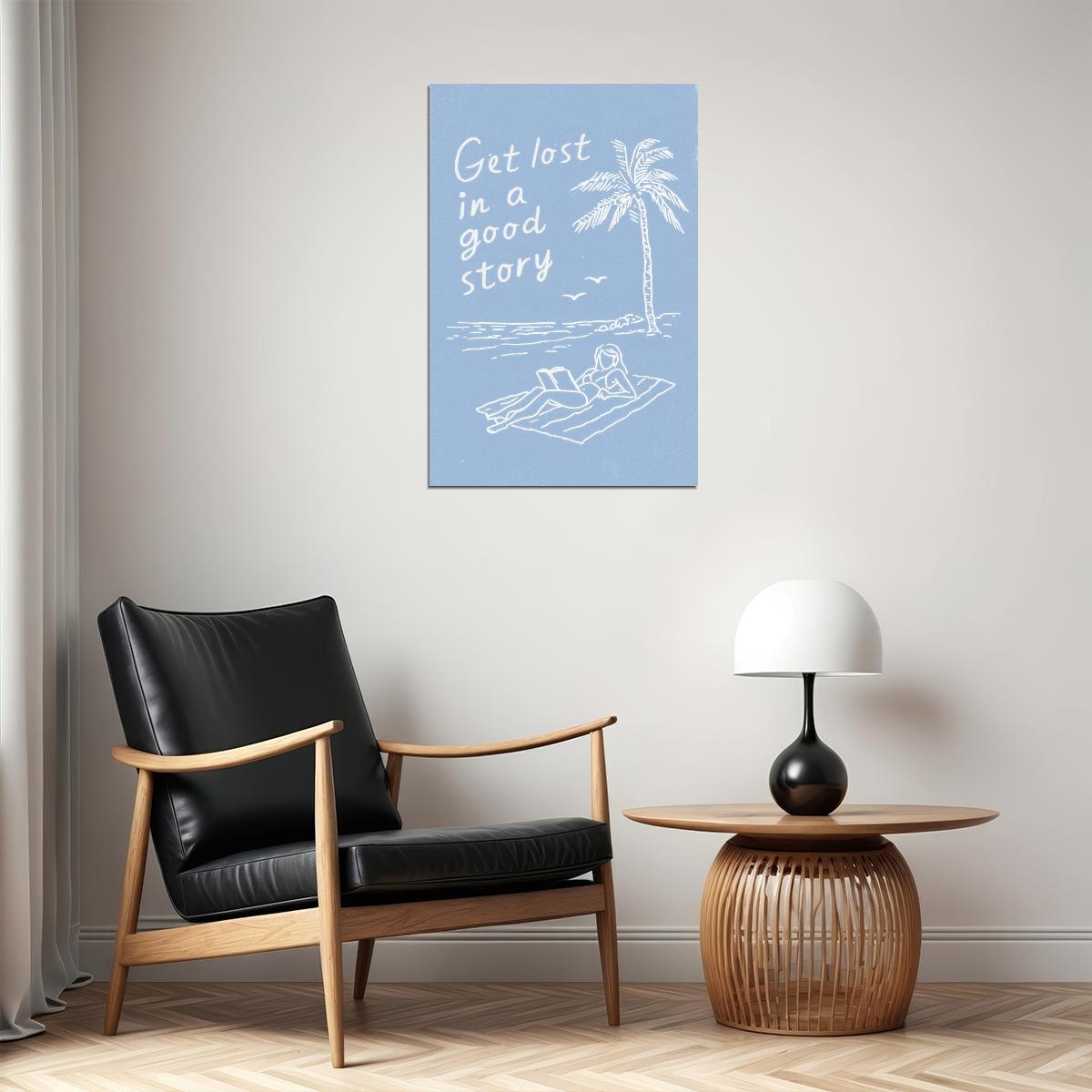 Bookish Poster Coastal Granddaughter Room Decor Nautical Wall Art Beachy Room Decor for Teen Girls Coastal Cowgirl Aesthetic - xonomax