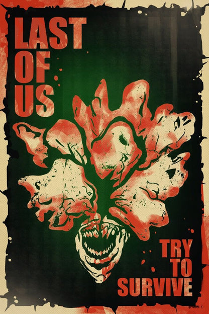 Last of Us Try To Survive Art Series Game Poster