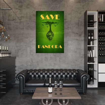 Avatar Save Pandora Art Movie Poster