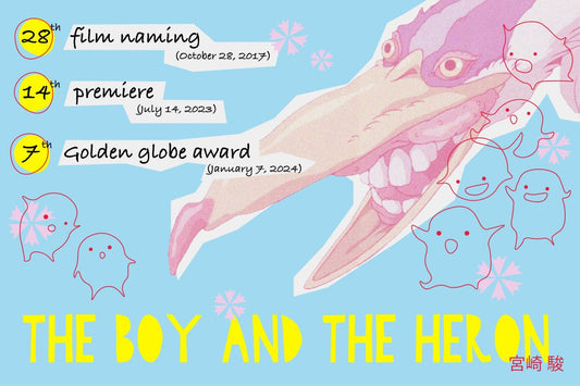 The Boy And The Heron Cartoon Anime Art Movie Poster