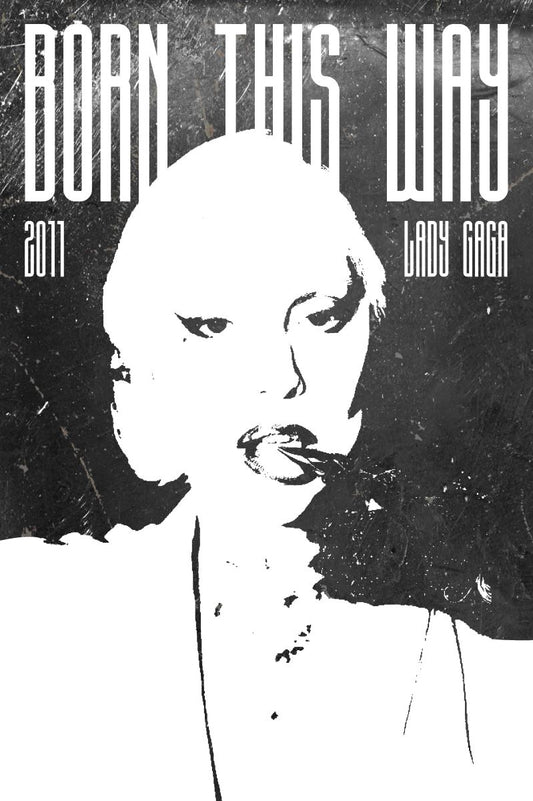 Lady Gaga Born This Way Album Cover 2011 Art Music Poster