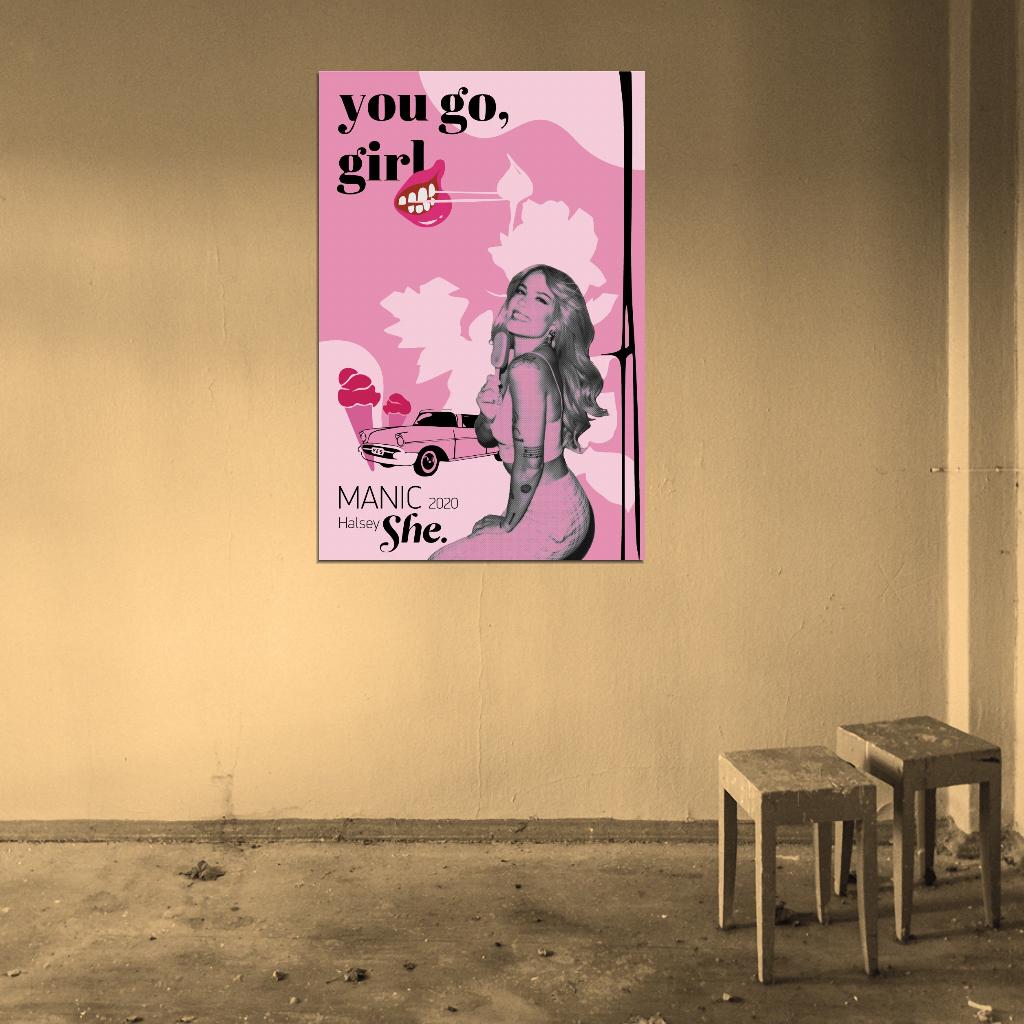 Halsey Manic You Go Girl Album Cover 2020 Art Music Poster