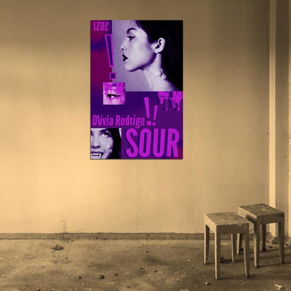 Olivia Rodrigo Sour Album 2021 Art Music Poster