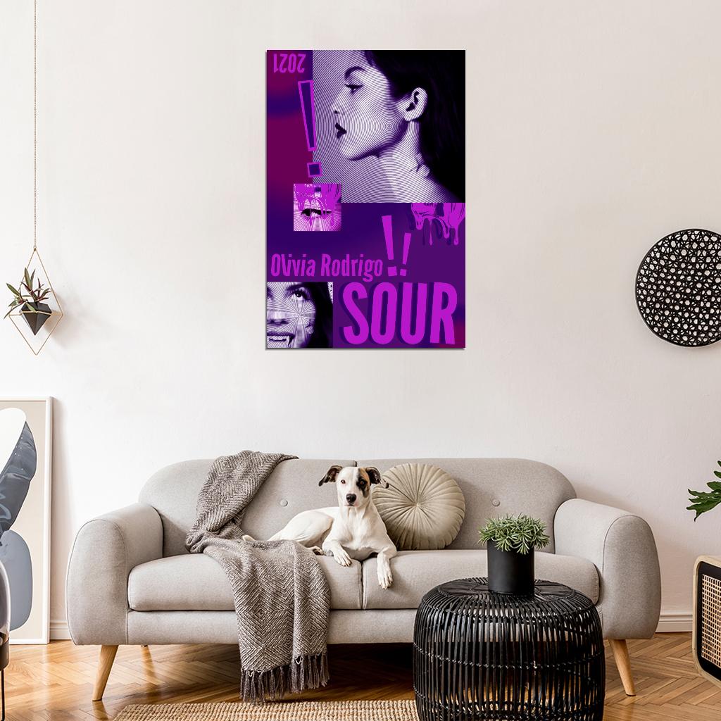 Olivia Rodrigo Sour Album 2021 Art Music Poster