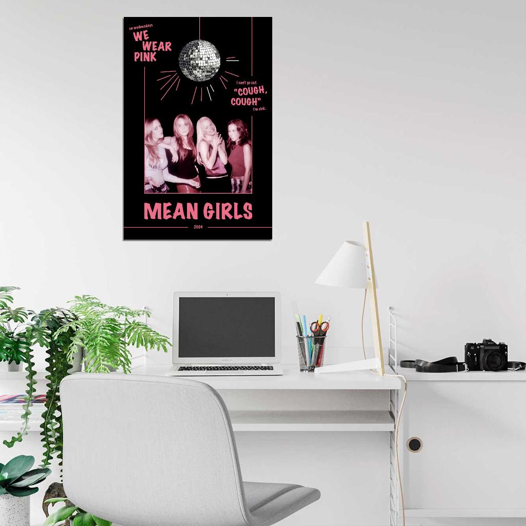 Mean Girls 2004 On Wednesdays We Wear Pink Art Movie Poster