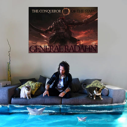 The Conqueror Of The Stars General Radahn Elden Ring Game Poster