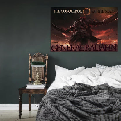 The Conqueror Of The Stars General Radahn Elden Ring Game Poster