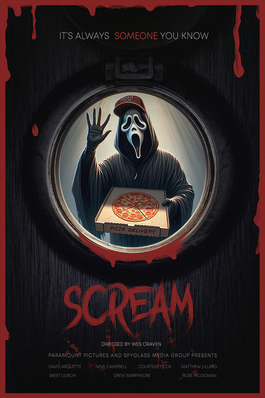 Scream It's Always Someone You Know 1996 Art Movie Poster