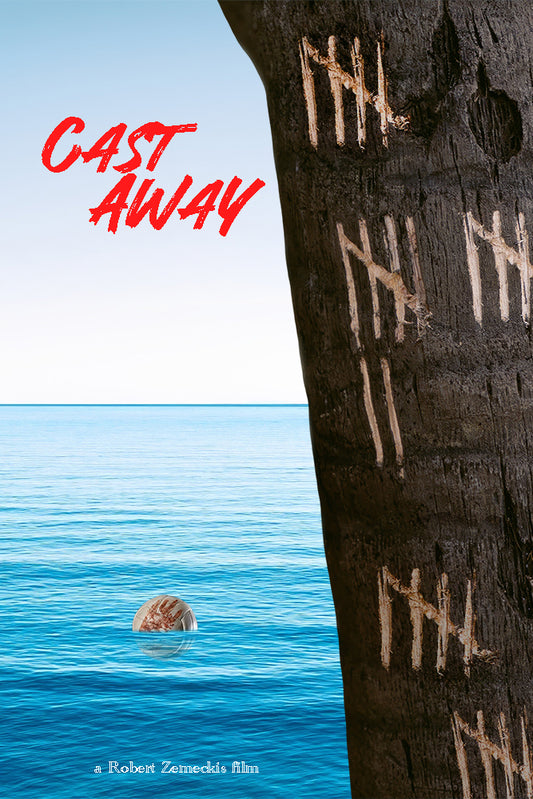 Cast Away 2000 Movie Poster Tom Hanks Robert Zemeckis Boho Eclectic Home Decor For Living Room Aesthetic Cool Theater Room Wall Art Movie Merchandise - xonomax