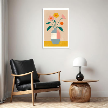 Flower Vase Print Delicate Floral Pastel Wall Art Trendy Coquette Wall Decor Eclectic Artwork