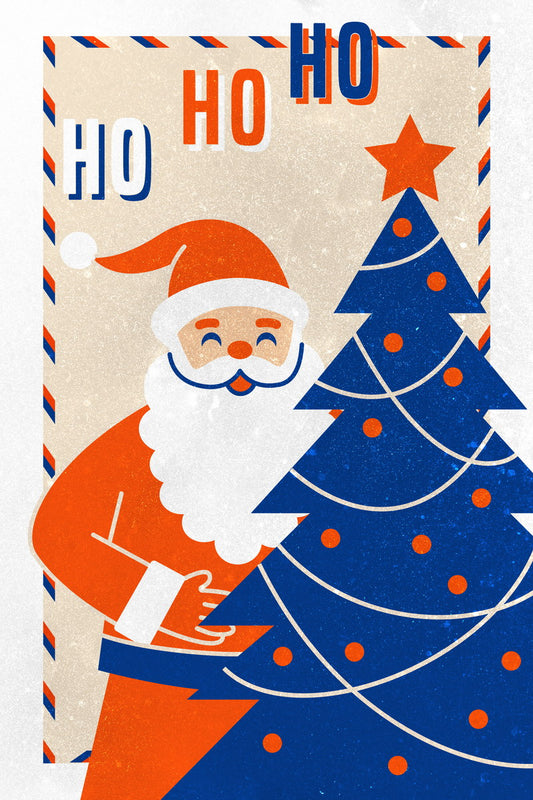 Snowman Christmas Poster Wall Art Print Retro Holiday Decor Cozy Winter Vibe Vintage Style Perfect for Living Room Holiday Decor - xonomax
