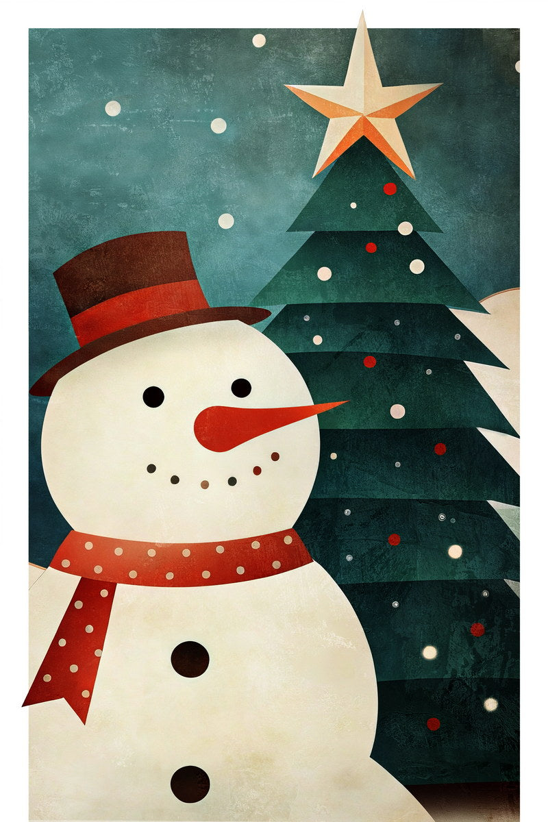 Merry Christmas Menorah Poster Wall Art Print Festive Holiday Decor Hanukkah Celebration Unique Seasonal Artwork - xonomax