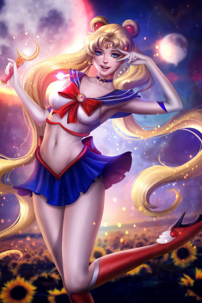 Bishoujo Senshi Sailor Moon Usagi Magical Girl Fantasy Anime Poster Manga Art