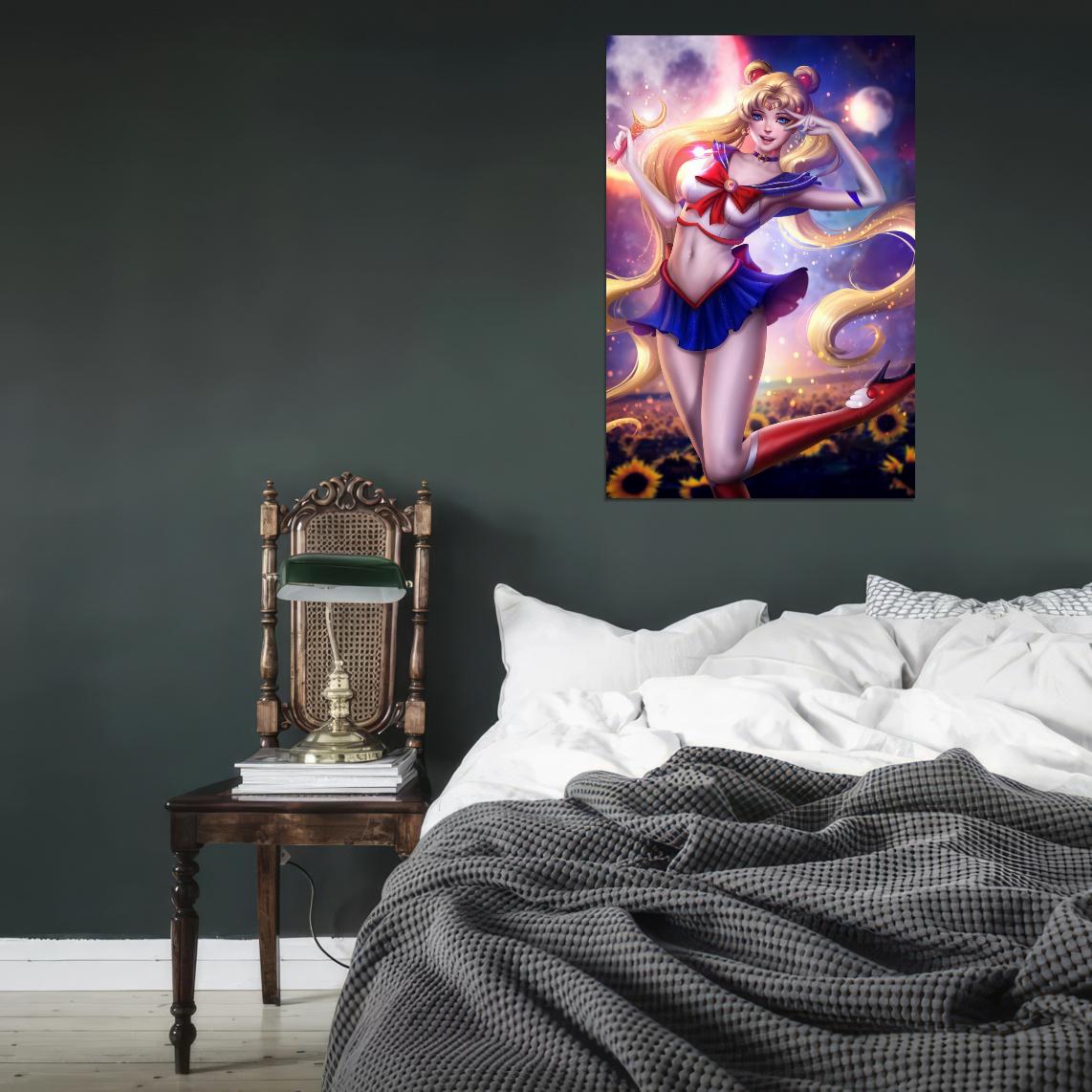 Bishoujo Senshi Sailor Moon Usagi Magical Girl Fantasy Anime Poster Manga Art