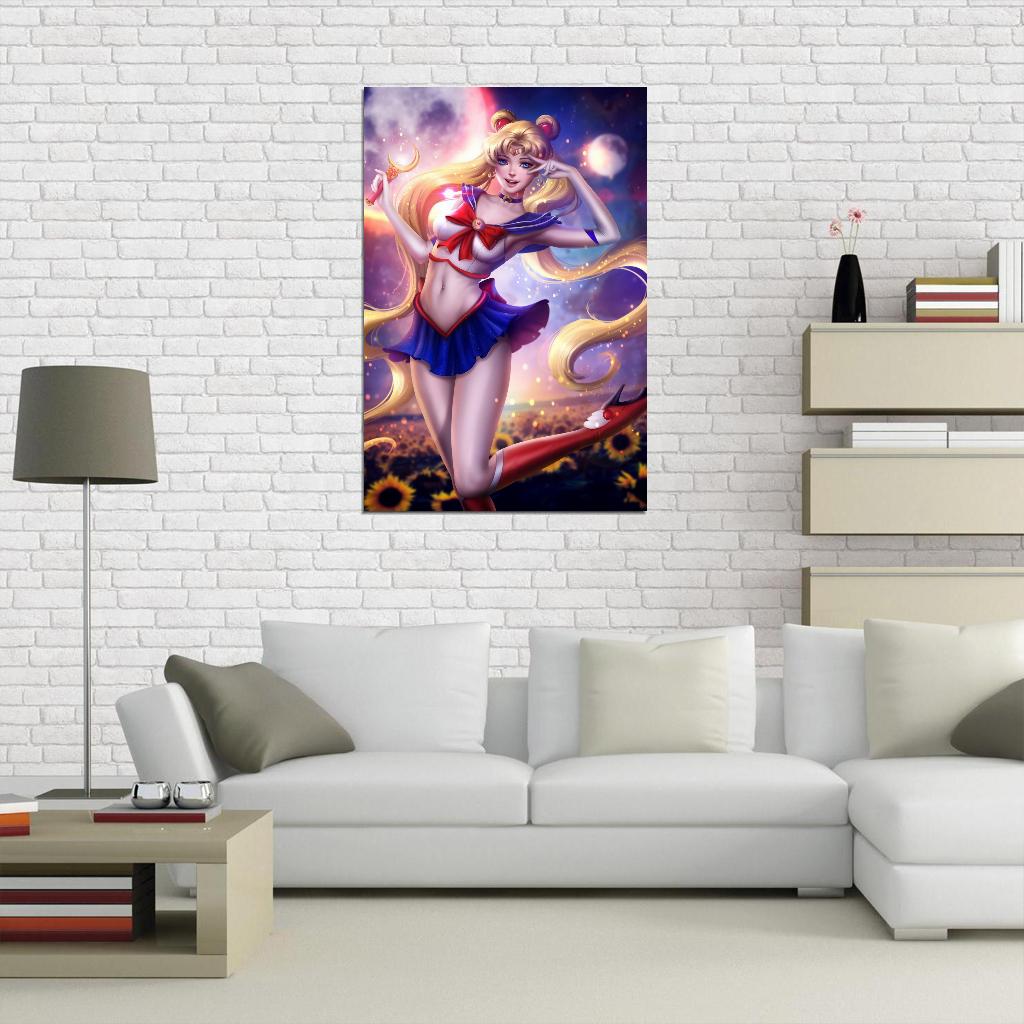Bishoujo Senshi Sailor Moon Usagi Magical Girl Fantasy Anime Poster Manga Art