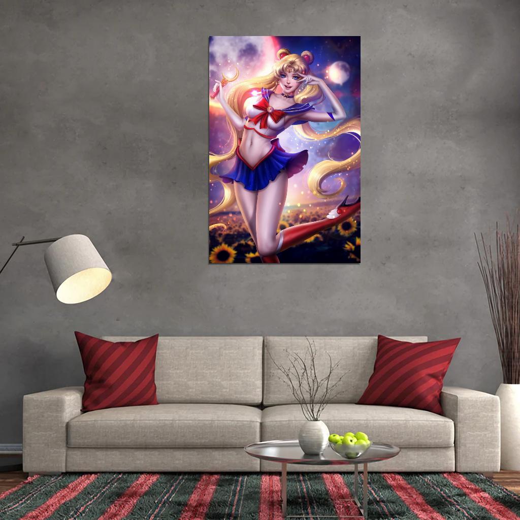 Bishoujo Senshi Sailor Moon Usagi Magical Girl Fantasy Anime Poster Manga Art