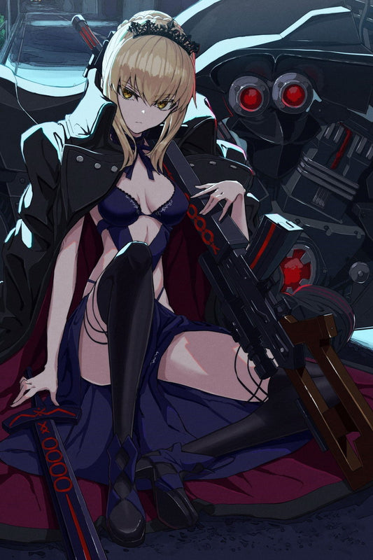 Fate Grand Order Artoria Pendragon Fantasy Action Video Game Anime Poster Manga Art