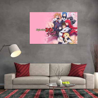 High School Dxd Issei Hyoudou Rias Gremory Girls Action Anime Poster Manga Art