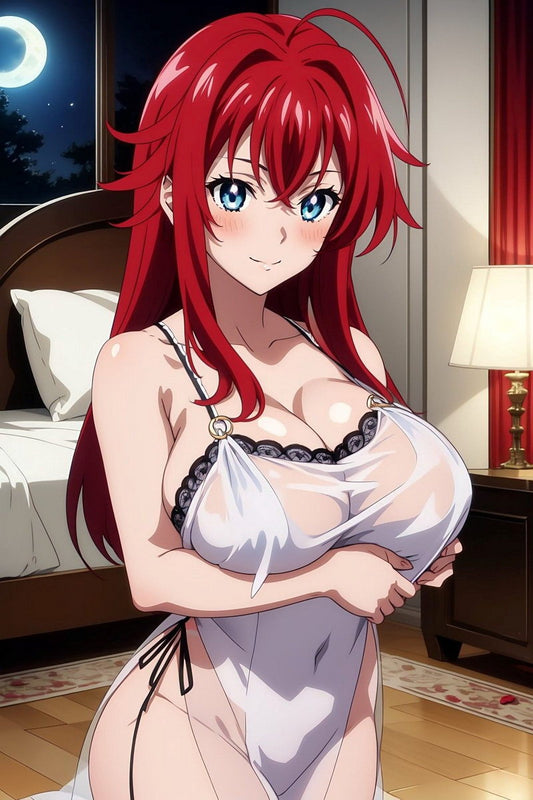 High School Dxd Rias Gremory Sexy Redhead Action Anime Poster Manga Art