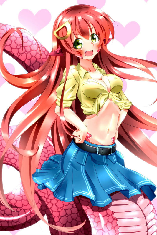 Monster Musume No Iru Nichijou Monster Musume Everyday Life With Monster Girls Miia Anime Poster Manga Art