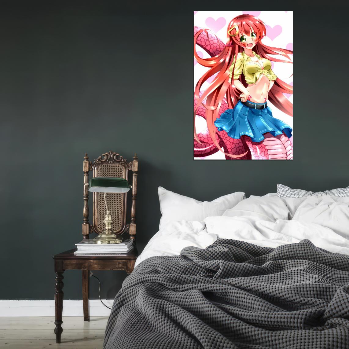 Monster Musume No Iru Nichijou Monster Musume Everyday Life With Monster Girls Miia Anime Poster Manga Art