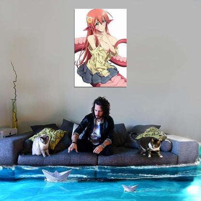 Monster Musume No Iru Nichijou Monster Musume Everyday Life With Monster Girls Miia Anime Poster Manga Art Sexy