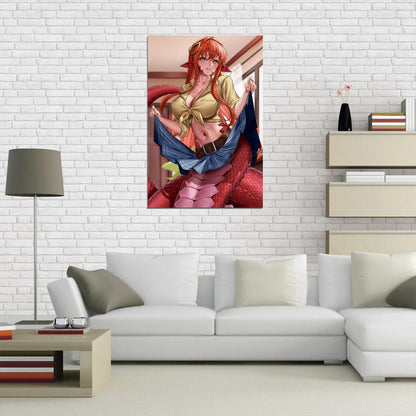 Monster Musume No Iru Nichijou Monster Musume Everyday Life With Monster Girls Miia Anime Poster Manga Art Sexy