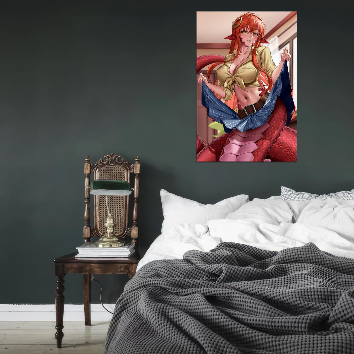 Monster Musume No Iru Nichijou Monster Musume Everyday Life With Monster Girls Miia Anime Poster Manga Art Sexy