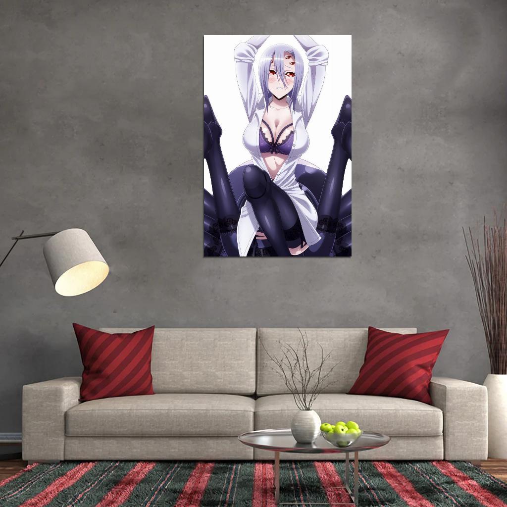 Monster Musume No Iru Nichijou Monster Musume Everyday Life With Monster Girls Rachnera Arachnera Anime Poster Manga Art Sexy