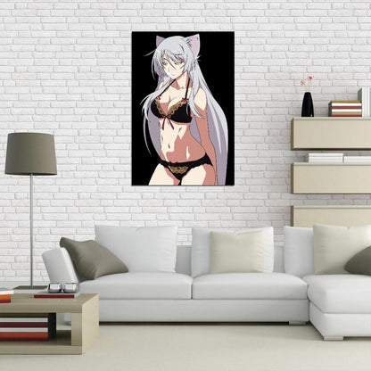 Monogatari Bakemonogatari Hanekawa Tsubasa Series Supernatural Romance Anime Poster Manga Art 2 Sexy Neko