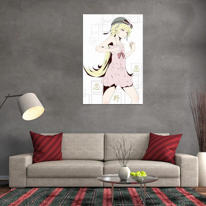 Monogatari Bakemonogatari Nisemonogatari Oshino Shinobu Series Supernatural Romance Anime Poster Manga Art