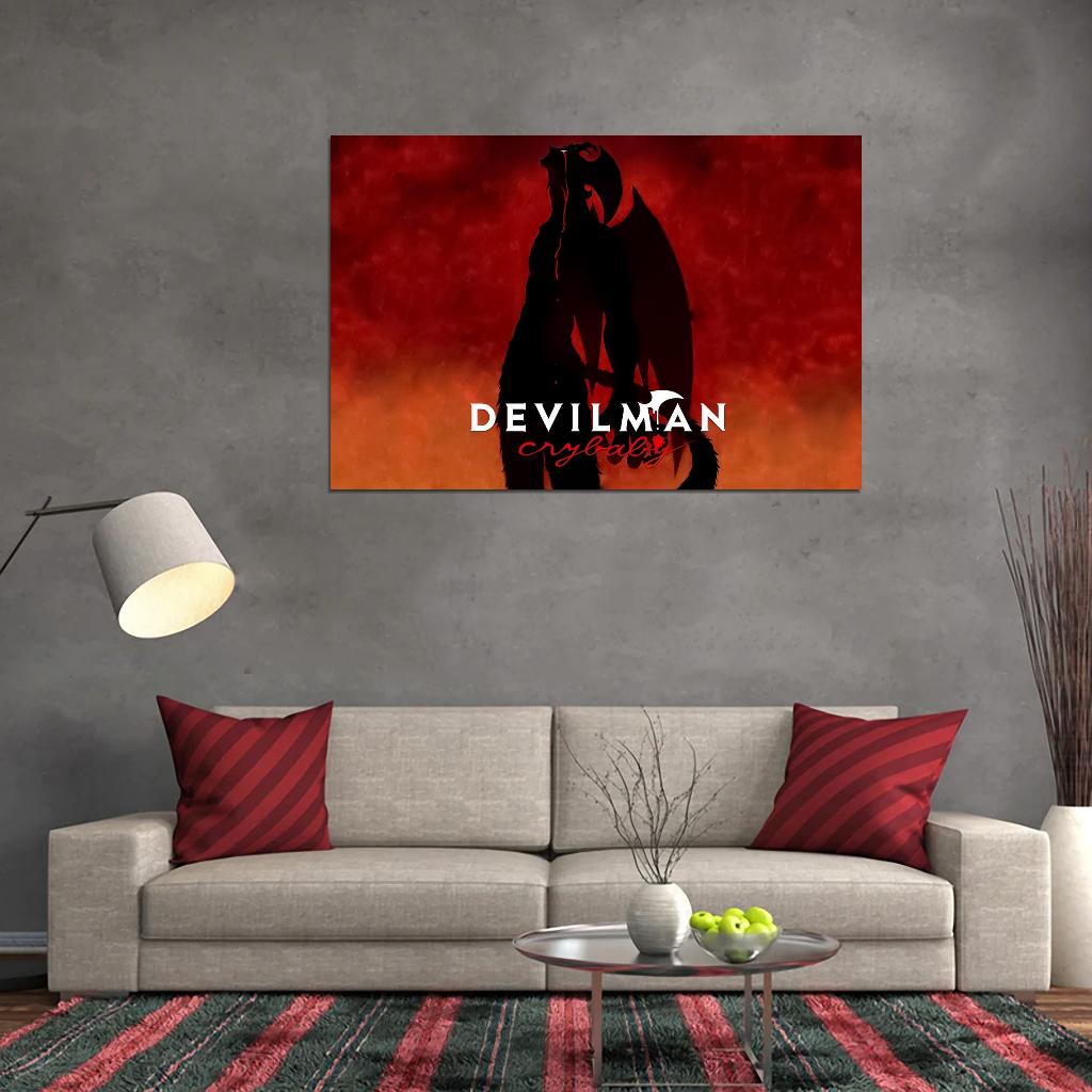 Devilman Crybaby Akira Fudo Ryo Asuka Horror Supernatural Anime Poster Manga Art