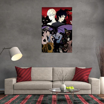 Devilman Crybaby Akira Fudo Ryo Asuka Horror Supernatural Anime Poster Manga Art