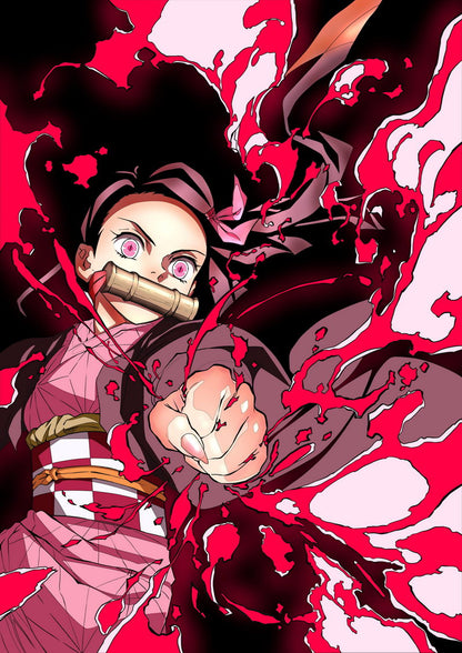 Demon Slayer Kimetsu No Yaiba Tv Series Anime Poster Japanese Action Supernatural Adventure Manga Art