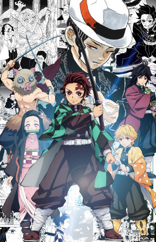 Demon Slayer Kimetsu No Yaiba Tv Series Anime Poster Japanese Action Supernatural Adventure Manga Art